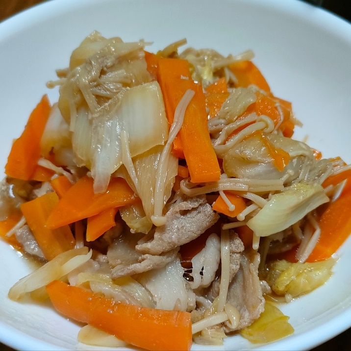 豚肉と白菜のすき焼き風煮